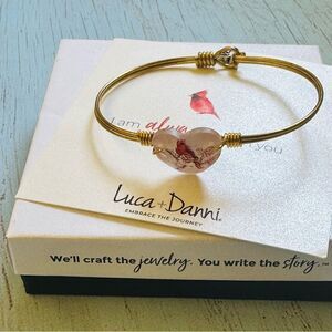 Luca +‎ Danni Gold Red Cardinal Heart Bracelet